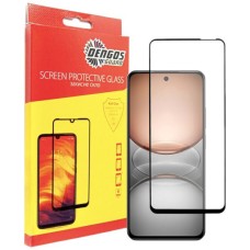 Захисне скло OPPO Realme C75, Dengos, Чорний