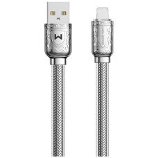 USB кабель Wekome WDC-177 Apple iPhone SE 2022, iPhone 14 Pro Max, iPhone 14 Plus, iPhone 14 Pro, iPhone 14, iPhone 13 Pro, iPhone 13 Mini, iPhone 13, iPhone 13 Pro Max, iPhone 12 Mini, iPhone 12 Pro Max, iPhone 12 Pro, Lightning, Серый