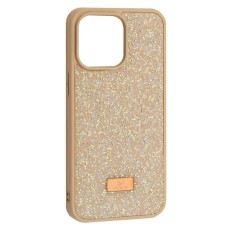 Чохол Apple iPhone 13 Pro Max, Swarovski Diamond, Кремовий
