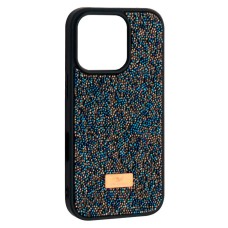 Чохол Apple iPhone 13 Pro Max, Swarovski Diamond, Dark Blue, Синій