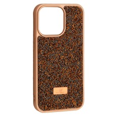 Чохол Apple iPhone 13 Pro Max, Swarovski Diamond, Золотий