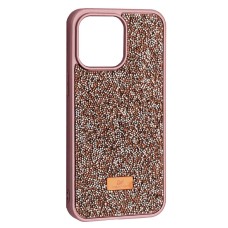 Чохол Apple iPhone 13 Pro Max, Swarovski Diamond, Rose Gold, Рожевий
