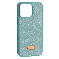 Чохол Apple iPhone 14 Pro, Swarovski Diamond, Синій