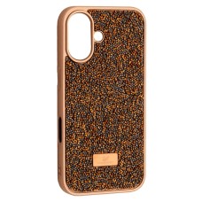 Чохол Apple iPhone 16, Swarovski Diamond, Золотий