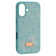 Чохол Apple iPhone 16 Plus, Swarovski Diamond, Синій