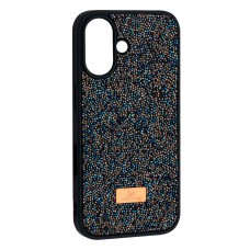 Чохол Apple iPhone 16 Plus, Swarovski Diamond, Dark Blue, Синій