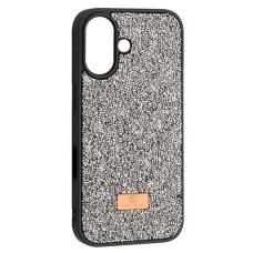 Чохол Apple iPhone 16 Plus, Swarovski Diamond, Сірий