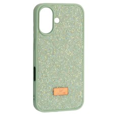 Чохол Apple iPhone 16 Plus, Swarovski Diamond, М'ятний