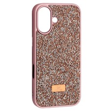 Чохол Apple iPhone 16 Plus, Swarovski Diamond, Rose Gold, Рожевий