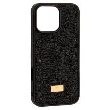 Чохол Apple iPhone 16 Pro, Swarovski Diamond, Чорний