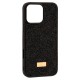 Чехол Apple iPhone 16 Pro, Swarovski Diamond, Черный