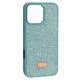 Чохол Apple iPhone 16 Pro, Swarovski Diamond, Синій