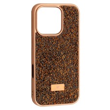 Чохол Apple iPhone 16 Pro, Swarovski Diamond, Золотий