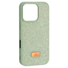 Чохол Apple iPhone 16 Pro, Swarovski Diamond, М'ятний