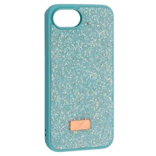 Чохол Apple iPhone 16e, Swarovski Diamond, Синій
