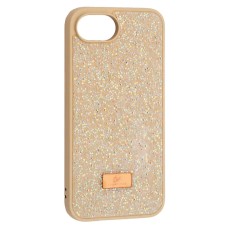 Чохол Apple iPhone 16e, Swarovski Diamond, Кремовий