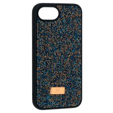 Чохол Apple iPhone 16e, Swarovski Diamond, Dark Blue, Синій