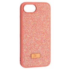 Чохол Apple iPhone 16e, Swarovski Diamond, Рожевий