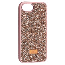 Чохол Apple iPhone 16e, Swarovski Diamond, Rose Gold, Рожевий