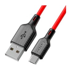 USB кабель Earldom EC-154M, MicroUSB, 1.0 м., Красный