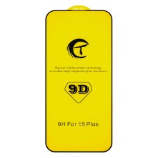 Захисне скло Apple iPhone 15 Plus, Full Glue, 9D, Чорний