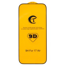 Захисне скло Apple iPhone 17 Air, Full Glue, 9D, Чорний