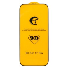 Захисне скло Apple iPhone 17 Pro, Full Glue, 9D, Чорний