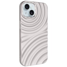 Чехол Apple iPhone 15, Epik MonoWave, Light Grey, Серый