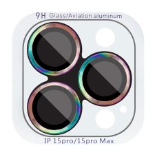 Захисне скло на камеру Apple iPhone 17, Metal Classic, Rainbow, Бузковий