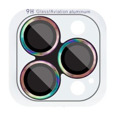Захисне скло на камеру Apple iPhone 17 Pro, iPhone 17 Pro Max, Metal Classic, Rainbow, Бузковий