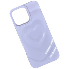Чехол Apple iPhone 12 Pro Max, Heart Glow 3D, Лавандовый