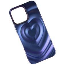 Чехол Apple iPhone 12 Pro Max, Heart Glow 3D, Iridescent, Синий