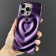 Чехол Apple iPhone 13, Heart Glow 3D, Черный