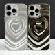 Чехол Apple iPhone 13, Heart Glow 3D, Черный