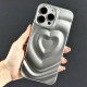 Чехол Apple iPhone 13, Heart Glow 3D, Черный