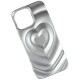 Чохол Apple iPhone 16, Heart Glow 3D, Срібний