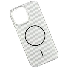 Чохол Apple iPhone 13, Carbon, MagSafe, Білий