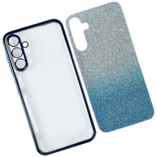 Чохол Samsung A175 Galaxy A17 5G, Ombre Glitter Chrome, Blue Chrome, Блакитний
