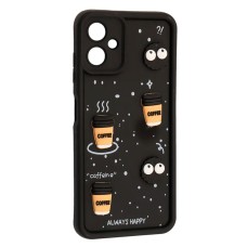 Чохол Samsung A065 Galaxy A06, HAPPY Cookie, Чорний