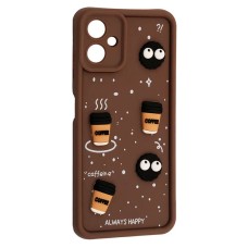 Чохол Samsung A065 Galaxy A06, HAPPY Cookie, Коричневий