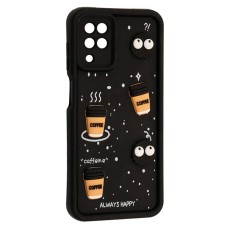 Чохол Samsung A125 Galaxy A12, M127 Galaxy M12, HAPPY Cookie, Чорний