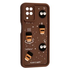 Чохол Samsung A125 Galaxy A12, M127 Galaxy M12, HAPPY Cookie, Коричневий