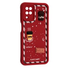 Чохол Samsung A125 Galaxy A12, M127 Galaxy M12, HAPPY Cookie, Marsala, Бордовий
