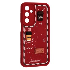 Чохол Samsung Galaxy A26 5G, HAPPY Cookie, Marsala, Бордовий