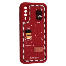 Чохол Samsung A307 Galaxy A30s, A505 Galaxy A50, HAPPY Cookie, Marsala, Бордовий