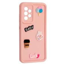 Чохол Samsung A325 Galaxy A32, HAPPY Cookie, Light Pink, Рожевий