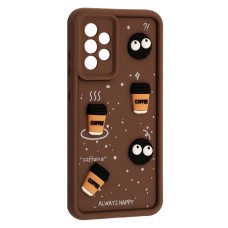Чохол Samsung A525 Galaxy A52, HAPPY Cookie, Коричневий