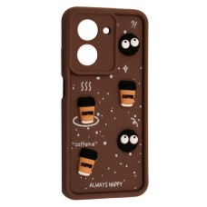 Чохол Xiaomi Poco C71, Redmi A5, HAPPY Cookie, Коричневий