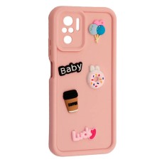 Чохол Xiaomi Redmi Note 10, Redmi Note 10s, HAPPY Cookie, Light Pink, Рожевий