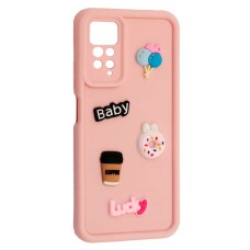 Чохол Xiaomi Redmi Note 11, Redmi Note 11S, HAPPY Cookie, Light Pink, Рожевий